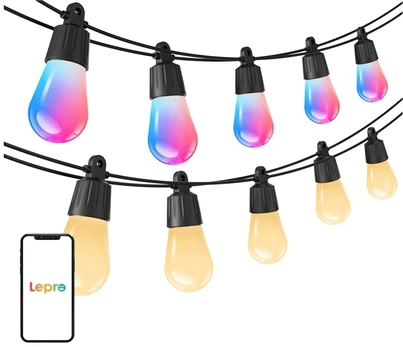 LEPRO ZB1-15 Wi-Fi String Lights, 15 m