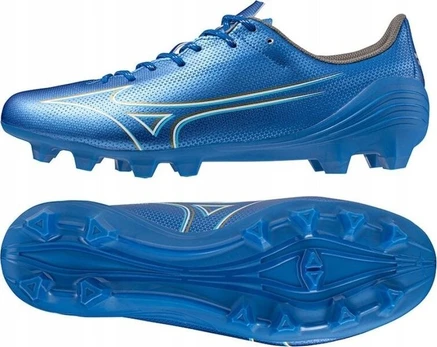 Futbolo batai - Mizuno - Alpha Select FG - Dirbtinė oda - Mėlyna - Suaugusiems