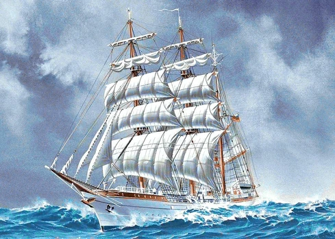 Deimantinis paveikslas Sailing Ship WD226 38*27 cm