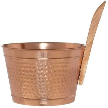 4Living Sauna bucket 4 L copper