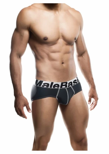 MaleBasics Microfiber Brief - Modern Supportive Men's Underwear Black M