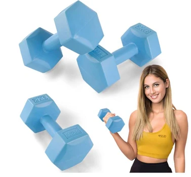 4Fizjo Bituminiai hanteliai pratimams 2 x 2kg