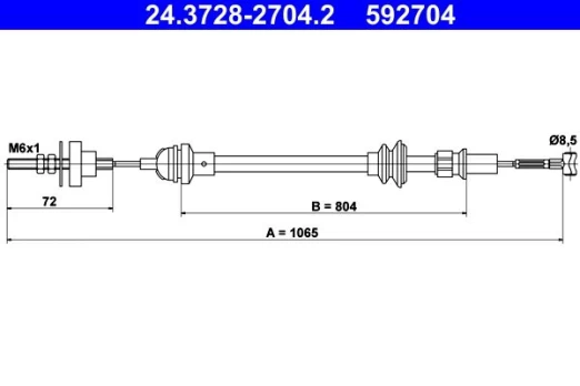 Sankabos trosas ATE 24.3728-2704.2