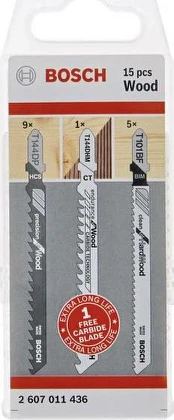 Bosch 15 Siaurapj.pjūkl. kompl. Wood
