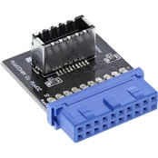 Priedas InLine Adapter USB 3.0 to USB 3.1, 20 g, juoda kaina