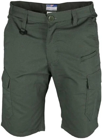 DEDRA-EXIM Šortai robocze ripstop+spandex rozm.s, 220g/m2, ciemnozielone