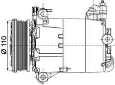 Kompresorius, oro kondicionierius MAHLE ACP 1357 000P kaina