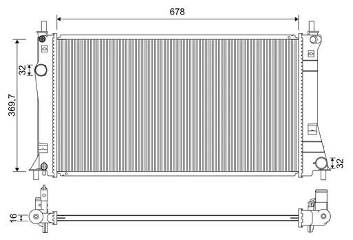 Variklio radiatorius Tinka: MAZDA 5 1.8/2.0 06.10-