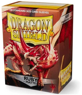 Dragon Shield: Standard Sleeves: Ruby [Matte] (100 Sleeves)