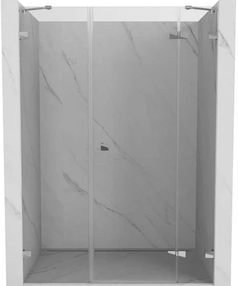 Dušo durys Mexen Lunar, dešininės, 130 cm, transparent/chrome