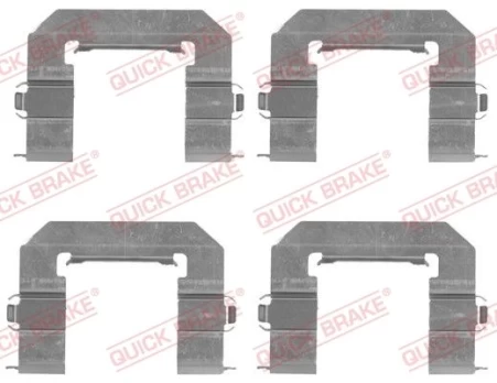 Priedų komplektas, diskinių stabdžių trinkelės QUICK BRAKE 109-1761
