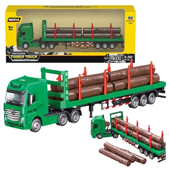 Žaislinis sunkvežimis Lean Toys Professional Timber, 1:50, žalia