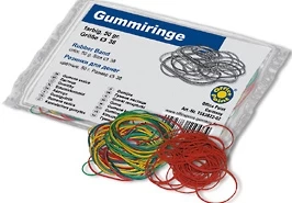 Gumytės 64mm 100g įv.spalvų Office Point