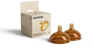 HEORSHE - Buteliuko žindukai, 2vnt, 6M+