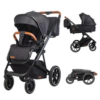 Coccolle Nessia Diamond Black Vežimėlis 2 in 1