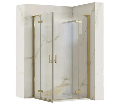 Rea Hugo dušo kabina Gold Brushed 90x90