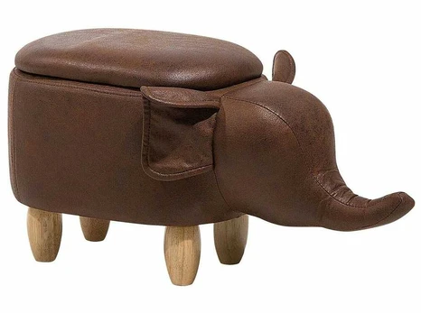Beliani Pufas ELEPHANT 106088, Spalva: Ruda