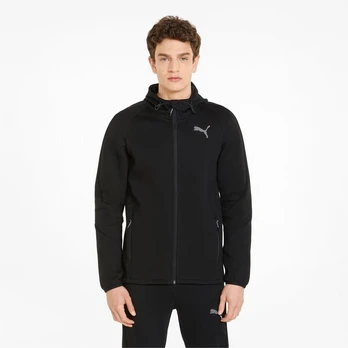 Džemperis vyrams Puma Evostripe Full-Zip, juodas, S