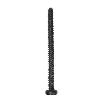 Ouch! by Shots Snake analinis dildo, juodas, 55 cm