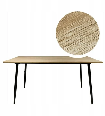 Stalas Ivor, 160x90x75 cm, Sonoma Oak