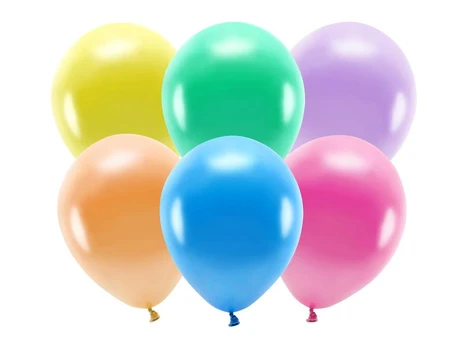PartyDeco Eco Balloons 26cm metallic, mix (1 pkt / 100 pc.)