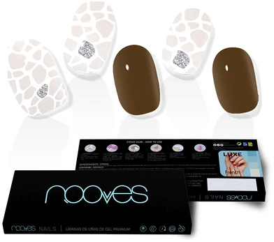 Nooves Láminas De Uñas De Gel Suzanne Premium Glam Glitter 20 U