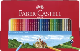 Faber-Castell - Color pencils hexagonal tin 36 pcs (115886) kaina