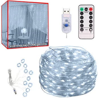 Led lempučių užuolaida