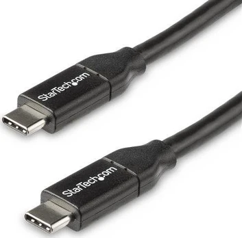 Kabelis StarTech USB2C5C50CM, 2 x USB Type-C, 0.5 m, juoda, 100 W