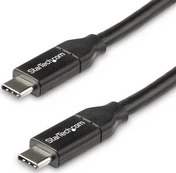 Kabelis StarTech USB2C5C50CM, 2 x USB Type-C, 0.5 m, juoda, 100 W kaina