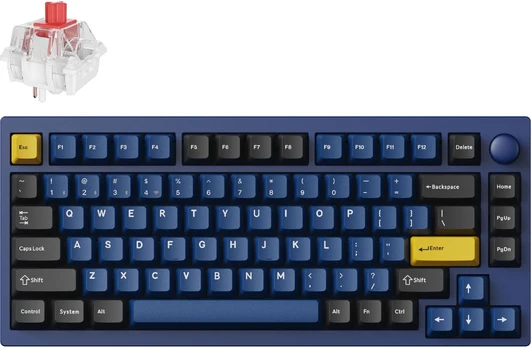 Keychron P1P-O1 75% Lemokey Super Red Switch Navy Blue