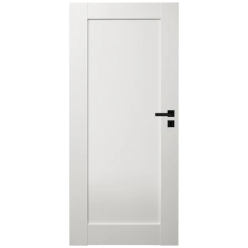 Durų varčia DOMIDOR MIRROR, baltos spalvos, 744 x 2030 mm, kairė