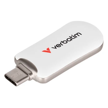 Pendrive Verbatim Plectra 128GB USB-C balta/baltas 30229