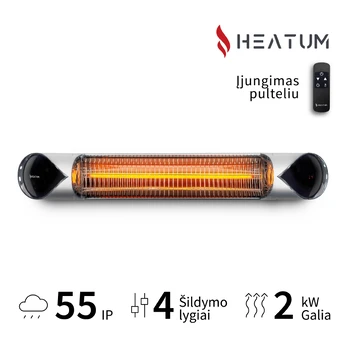 Ultra raudonųjų spindulių šildytuvas Heatum H2000R CORE SILVER