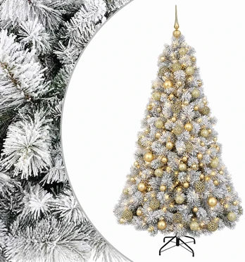 Dirbtinė kalėdinė eglutė su rutuliuku 180 cm 300 LED