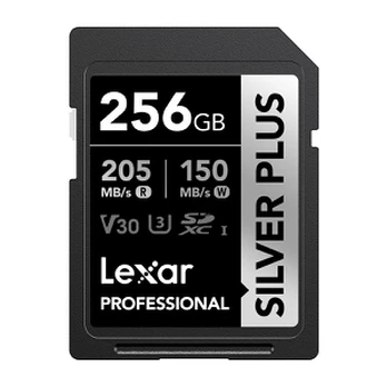 Lexar Professional SILVER PLUS SDXC atminties kortelė, 256 GB