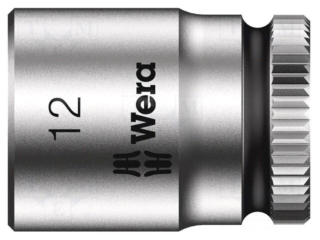 Socket | 6-angles,socket spanner | HEX 12mm | 1/4" | Zyklop