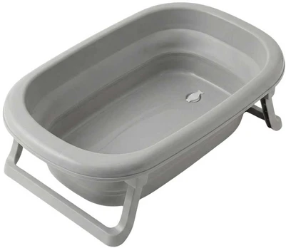 Foldable plastikas baby bath Tega Baby pilkas