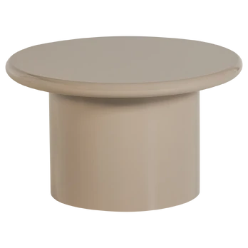 MAVON SIDE TABLE MDF HIGH GLOSS 35XO60 CM SAND [fsc]