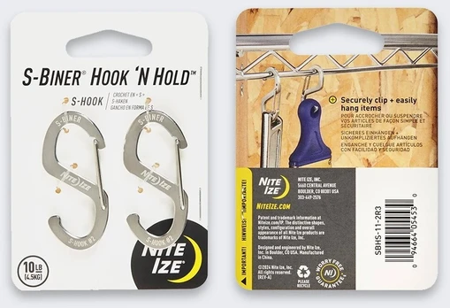 NiteIze Karabinas Nite Ize SBiner Hook N Hold STAINLESS