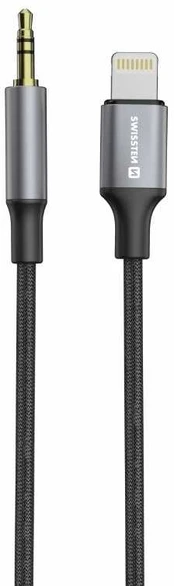 Swissten Audio Adapteris Textile Lightning - 3.5mm Jack Cable 1.5m kaina