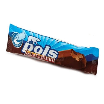 Glaistytas šokoladinis plombyras ant pagaliuko POLS, 120 ml