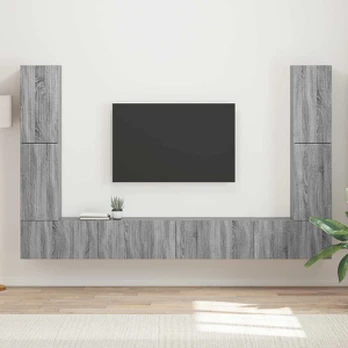 TV staliukas 4 pcs Pilkas Sonoma