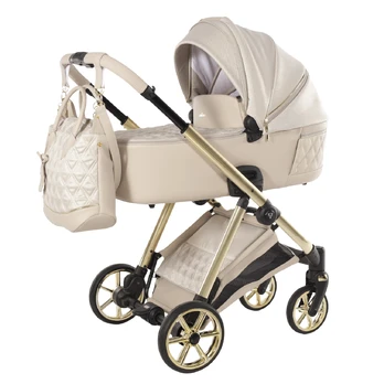 Junama Ellegante Lamé Beige Vežimėlis 2 in 1