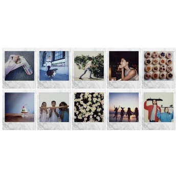 Moment.fotoplokšt. instax SQUARE WHITEMARBLE (10pl)