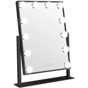 Gillian Jones - LED Light Hollywood Mirror Black kaina