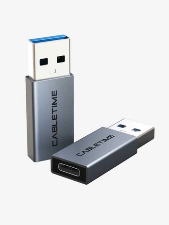 Cabletime Premium USB-A: Han - USB-C: hun, USB 3.0 adapter