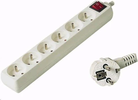 Galios juosta PremiumCord 6 lizdai 3 m baltos (pp6k03)