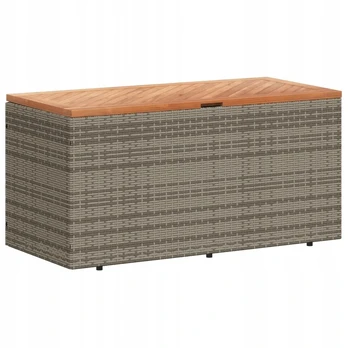 Sodo dėžė rattan 110x50x45 cm, pilkai ruda