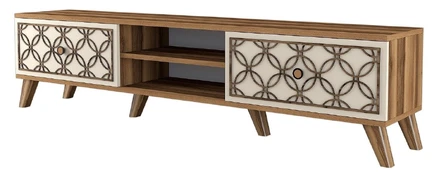 Tv staliukas Class-Walnut, Cream Graikinis riešutas Kremas kaina